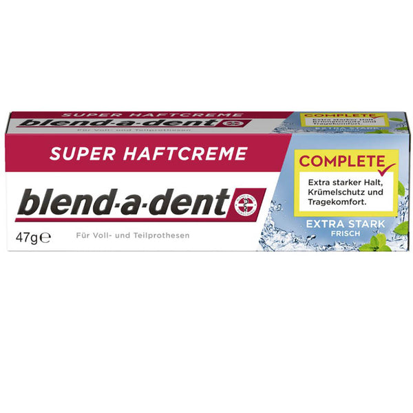 blend-a-dent super adhesive cream extra strong fresh 47g