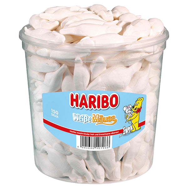 Haribo Weiße Mäuse 1050 g Dose