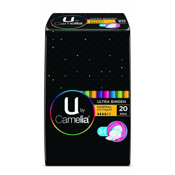 Camelia U By Ultra Normal pads with wings 20 pack