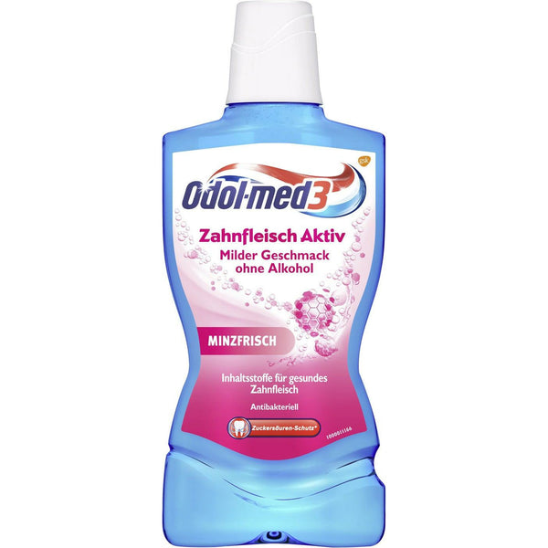 Odol-med 3 gums active antibacterial mouthwash 500 ml