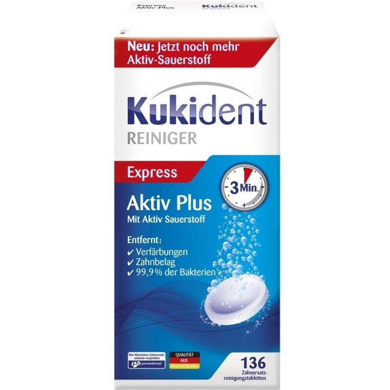 Kukident AktivPlus Reinigungstabletten 136 Stück