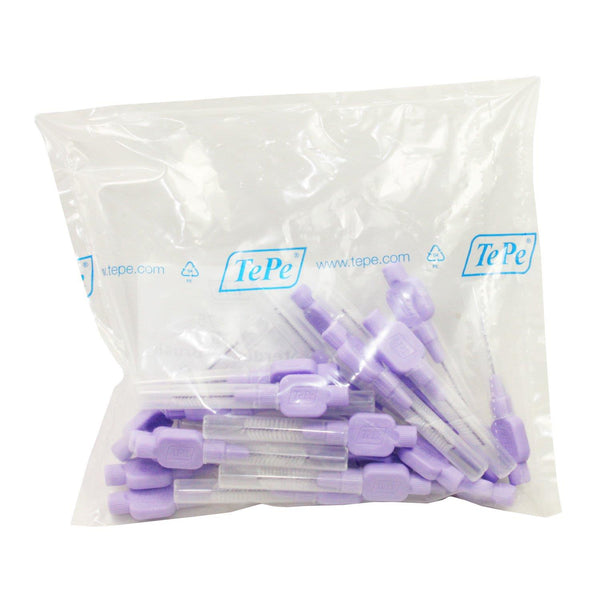 TePe interdental brushes x-soft lilac 1.1mm bag of 25